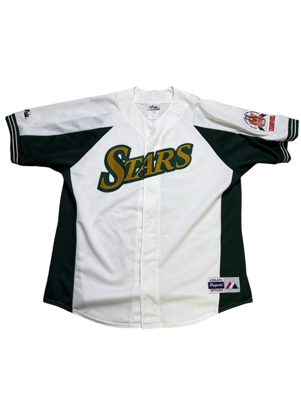 vintage Dallas Stars 99 Stanley Cup Champions BASEBALL jersey Majestic XL green